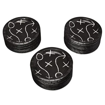 Football Party Dessert Plates 36-Count Game Day Essentials