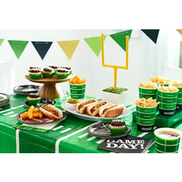 Football Party Dessert Plates 36-Count Game Day Essentials