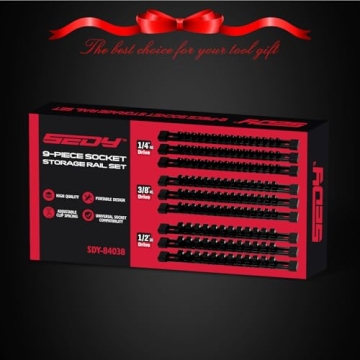 Heavy Duty Socket Organizer Set with Labels