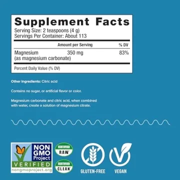 Natural Vitality Calm, Magnesium Supplement, Anti-Stress Drink Mix Powder, Gluten Free, Vegan, & Non-GMO, Original Unflavored, 16 oz