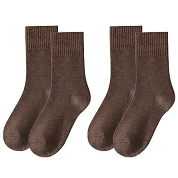 Lomitract Mini Crew Quarter Socks Women: Above Ankle High, Bamboo Long Dress Sock, Cotton Tall Sox, ...
