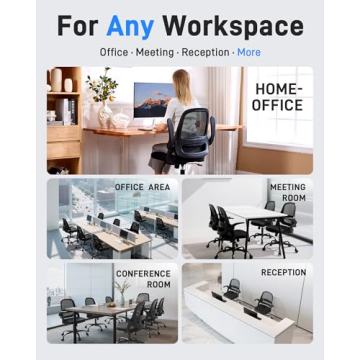 Ergonomic Mesh Office Chair with Flip-Up Arms and Comfort