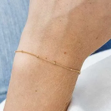Elegant Dainty Satellite Chain Bracelet for Women