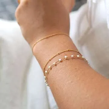 Elegant Dainty Satellite Chain Bracelet for Women