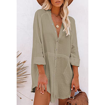 HAPCOPE Women's Oversized Swimsuit Coverup for Summer