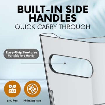 Clear Plastic Storage Bins for Home Organization & More