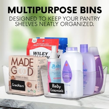 Clear Plastic Storage Bins for Home Organization & More