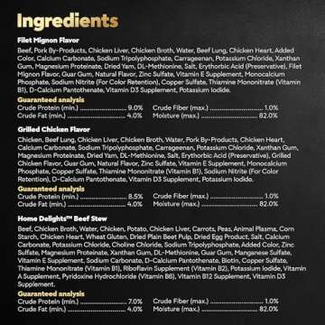 CESAR Adult Wet Dog Food HOME DELIGHTS & Classic Loaf in Sauce Variety Pack, 3.5 oz. Easy Peel Trays, 36 Count