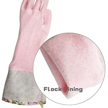 KINGFINGER Rubber Latex Dishwashing Gloves - 2 Pairs
