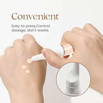 EOPER 15 Piece Airless Pump Jars for Travel Toiletries