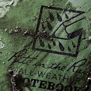 Rite In The Rain Weatherproof Top Spiral Notebook, 4" x 6", Green Cover, Universal Pattern, 3 Pack (...