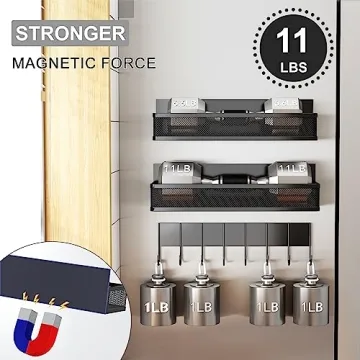 Aufworld Magnetic Spice Rack Organizer for Fridge
