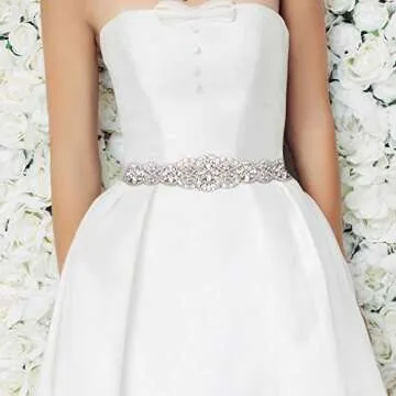 Yanstar Bridal Rhinestone Wedding Belt - Elegant & Durable