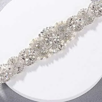 Yanstar Bridal Rhinestone Wedding Belt - Elegant & Durable