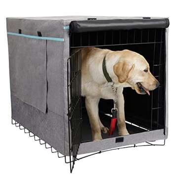 X-ZONE PET Indoor/Outdoor Dog Crate Cover, Polyester Crate Cover or Durable Windproof Kennel Covers for Wire Dog Crates