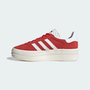adidas Gazelle Bold Women's Red Shoes Size 10 - Trendy Comfort