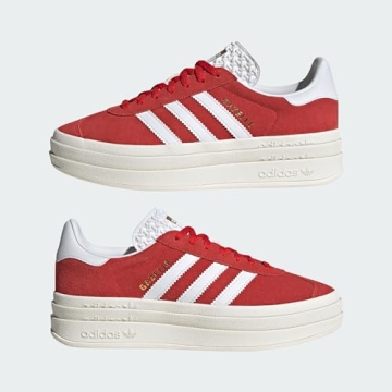 adidas Gazelle Bold Women's Red Shoes Size 10 - Trendy Comfort