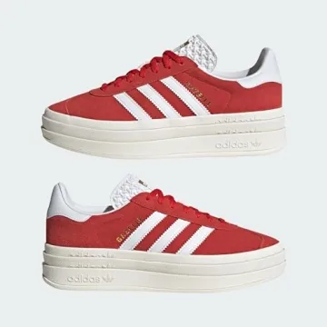 adidas Gazelle Bold Women's Red Shoes Size 10 - Trendy Comfort