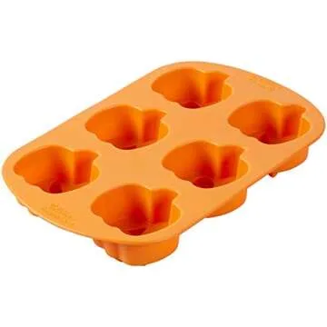 Wilton Jack-O-Lantern Non-Stick Silicone Mold, 6-Cavity