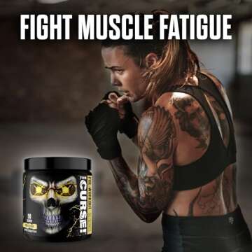 JNX SPORTS The Curse! Pre Workout Powder - Pina Colada 50 Servings | Preworkout: Boost Strength, Energy + Focus for Men & Women | Caffeine, Beta-Alanine, Creatine & L-Citrulline