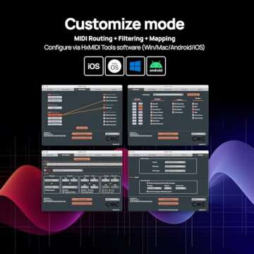 CME H2MIDI Pro – Advanced USB Host MIDI Interface with Router, Filter, Mapper, Future-Proof 32-Bit Processor, Dual Power Mode – Minimal Size, Maximum Features for Guitarists & Producer