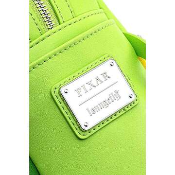 Loungefly Disney Monsters Inc Mike Wazowski Scare Cosplay Womens Double Strap Shoulder Bag Purse