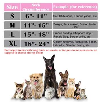 Katoggy Inflatable Dog Collar, Soft E-Collars for Dogs After Surgery, Adjustable Blow up Donut Dog C...