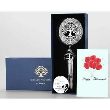 Tree of Life Retirement Wind Chime & Spinner Gift