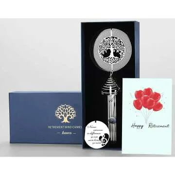Tree of Life Retirement Wind Chime & Spinner Gift