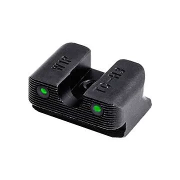 TRUGLO Tritium Pro Night Sights, Compatible with Walther P99 and PPQ | Compact Durable Glow-in-The-Dark Front & Rear Handgun Sight Set with White Focus Lock Front Ring