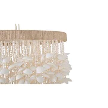 Kouboo 1050127 Seashell Ceiling Chandelier, White