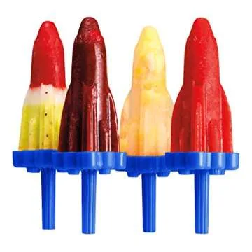 Tovolo Rocket Ice Pop Molds Set - Dishwasher Safe & BPA-Free