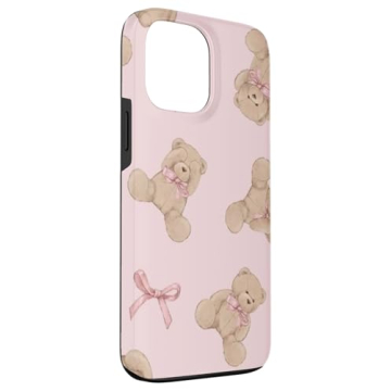 Cute iPhone 13 Pro Max Teddy Ties Case for Protection
