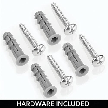 mDesign Clear Plastic Wall Mount Storage Baskets 2 Pack