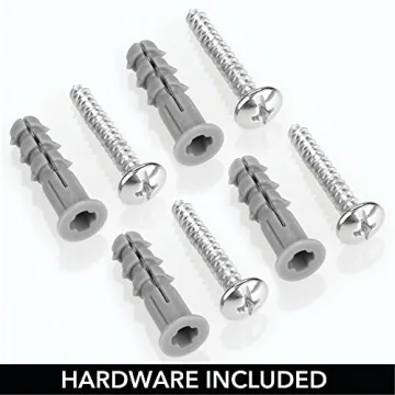 mDesign Clear Plastic Wall Mount Storage Baskets 2 Pack