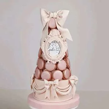 Sijiangmold 6-Cavity 3D Macaron Hamburger Silicone Molds Macaron Fondant Mold For Cake Decorating Cupcake Topper Chocolate Candy Gum Paste