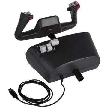 CH Products Flight Sim Yoke USB ( 200-615 ), Black