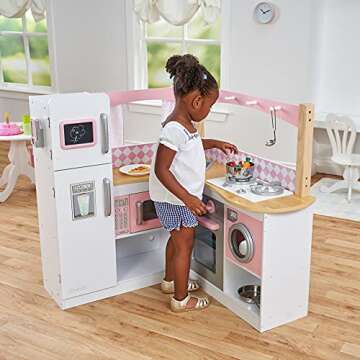 KidKraft Grand Gourmet Corner Kitchen Ages 3+ | Gift Idea