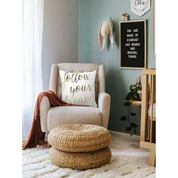 Inspirational Gold Pillow Case for Home Decor 18x18