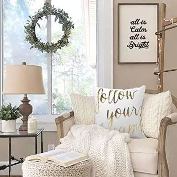 Inspirational Gold Pillow Case for Home Decor 18x18