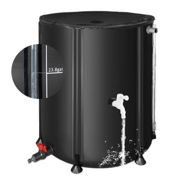 Eco-Friendly 53 Gallon Rain Barrel for Collecting Rainwater
