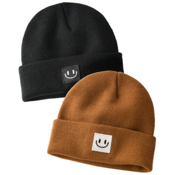 FURTALK Baby Beanie 2 Pack - Cute Knit Toddler Winter Hat