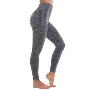Aoxjox Women's Seamless High Waist Leggings for Comfort