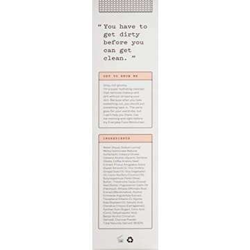 Frank Body Creamy Face Cleanser, 3.38oz | Hydrating Charcoal Face Cleanser For Acne | Naturally Removes Makeup & Impurities | Activated Charcoal, Coffee Seed Extract & Grapeseed Oil | 100ml