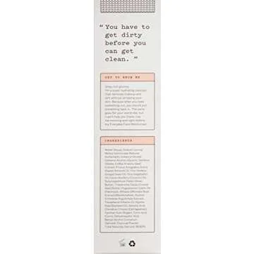 Frank Body Creamy Face Cleanser, 3.38oz | Hydrating Charcoal Face Cleanser For Acne | Naturally Removes Makeup & Impurities | Activated Charcoal, Coffee Seed Extract & Grapeseed Oil | 100ml