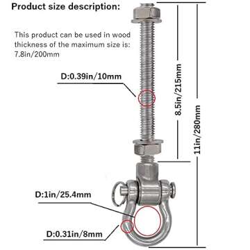 Durable Dakota 4 Heavy Duty Swing Hanger 1500lbs