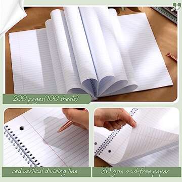 Teling Multicolor Spiral Notebooks - 12 Pack for All Needs