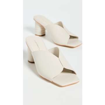 Intentionally Blank Women's Kamika Slide Heels, Cream, Off White, 8 Medium US