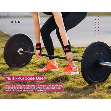 RDX Wrist Wraps for Weightlifting (Pair), IPL USPA Approved, Elasticated 18” Cotton Straps Support with Thumb Loop, Gym Wrap for Weight Lifting Powerlifting Competition Strength Training Bodybuilding