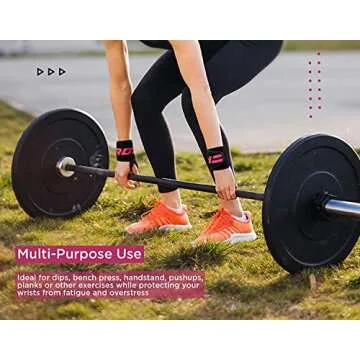 RDX Wrist Wraps for Weightlifting (Pair), IPL USPA Approved, Elasticated 18” Cotton Straps Support with Thumb Loop, Gym Wrap for Weight Lifting Powerlifting Competition Strength Training Bodybuilding